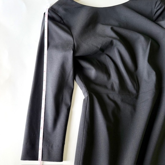 New Theory Black Wool Dress size 0 - Picture 9 of 12